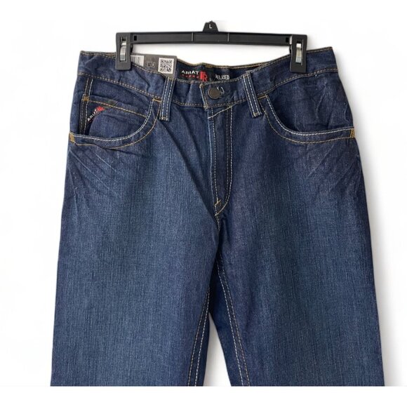 ARIAT Men's Flame Resistant M4 Low Rise Boot Cut Jean, Style 10012555, 32x34 New - Picture 2 of 15
